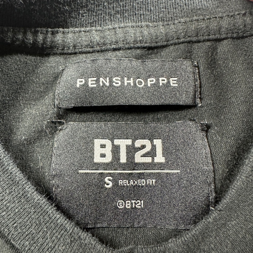 Penshoppe BT21 Graphic T-Shirt Mens Small Black Cooky Relaxed Fit BTS K-Pop - Picture 4 of 7